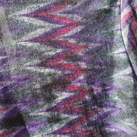Cardigan Sweater Purple Multi Juniors Small - Picture 5 of 13